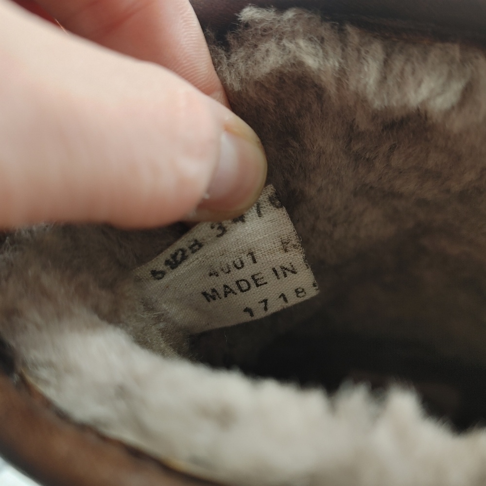 Frye Veronica Duck Engineer Shearling Lined Mid‎ Shaft Boot Black Brown 6.5 Warm - Picture 9 of 13